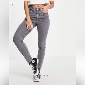 Topshop Gray Jaime Jeans